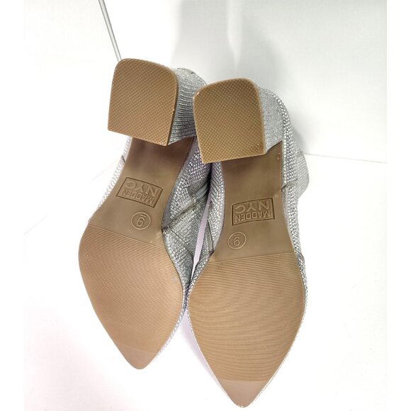 Steve Madden NYC Silver Sparkle Ankle Boots – Size 9 – NWT - Picture 8 of 9